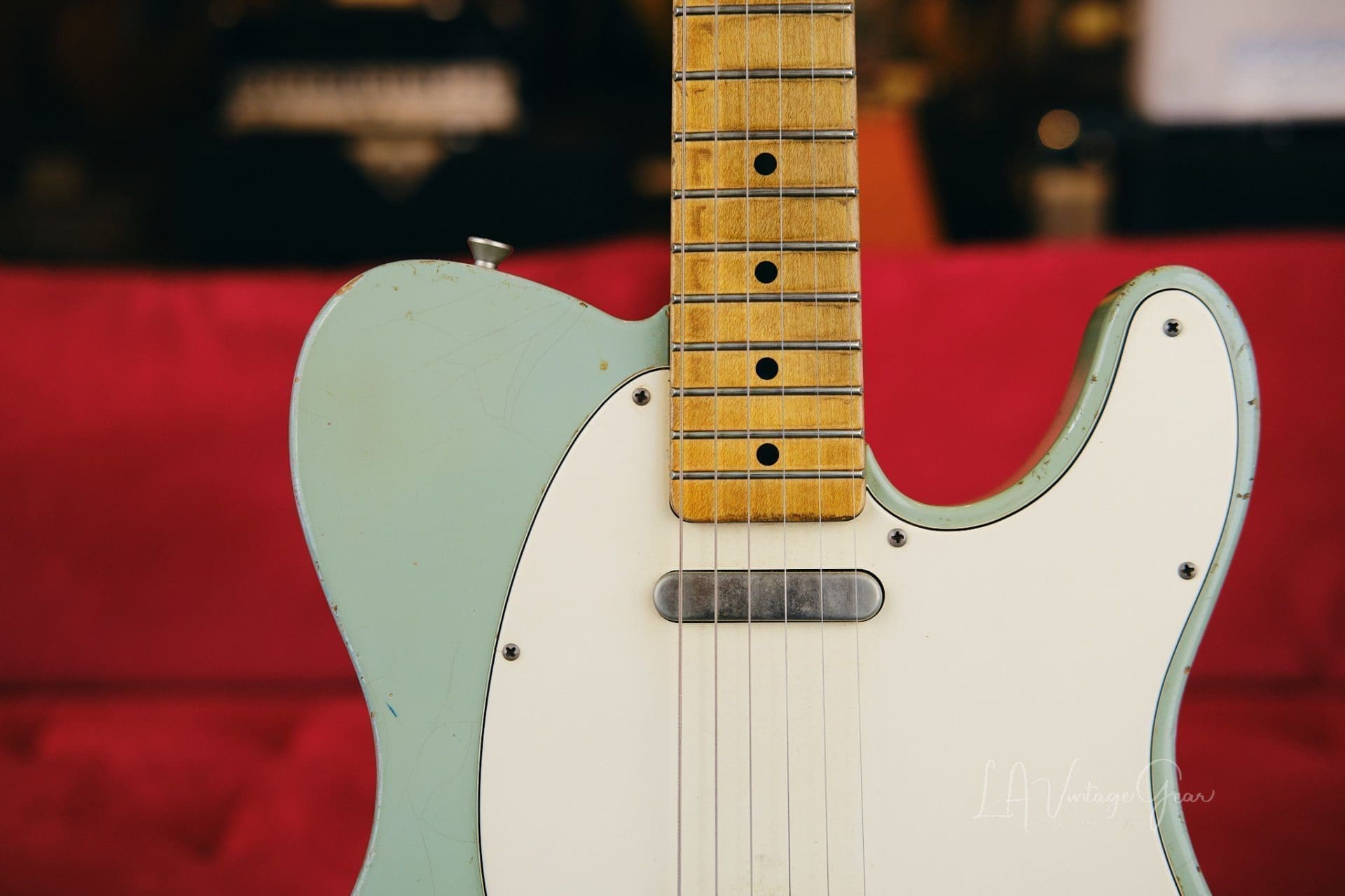 Danocaster Single Cut Electric Guitar - Seafoam Green Finish & Lollar Pickups! - Image 3