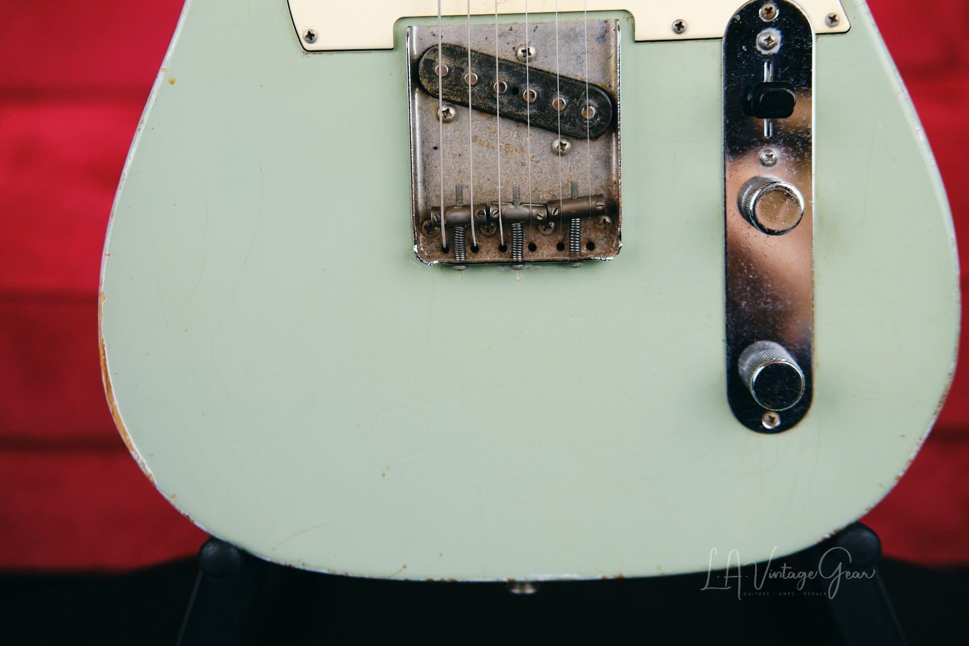 Danocaster Single Cut Electric Guitar - Seafoam Green Finish & Lollar Pickups! - Image 5