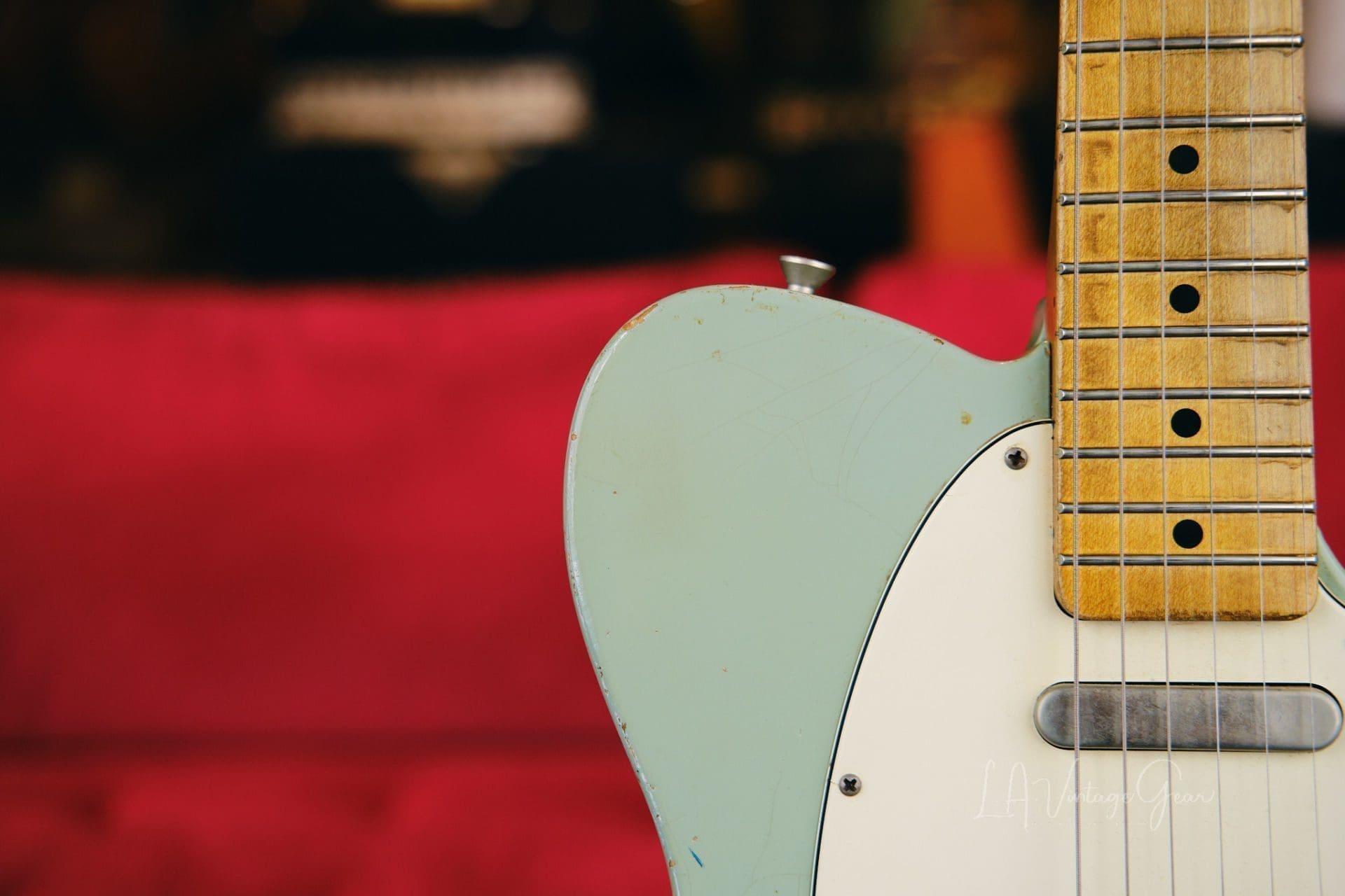 Danocaster Single Cut Electric Guitar - Seafoam Green Finish & Lollar Pickups! - Image 6