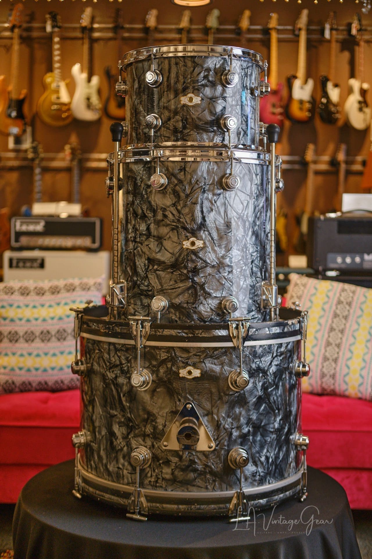 Vintage 1960’s Camco Oaklawn Drum Kit BlackOyster – 20/14/12