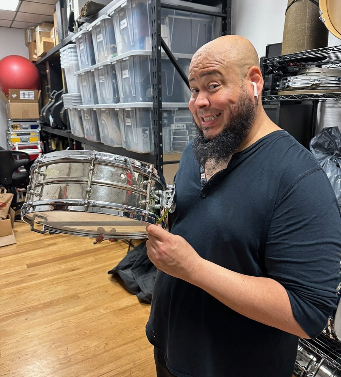 Ludwig All Around 1920's Nickel over Brass Snare 5"x14" - Owned by Abe Laboriel Jr!