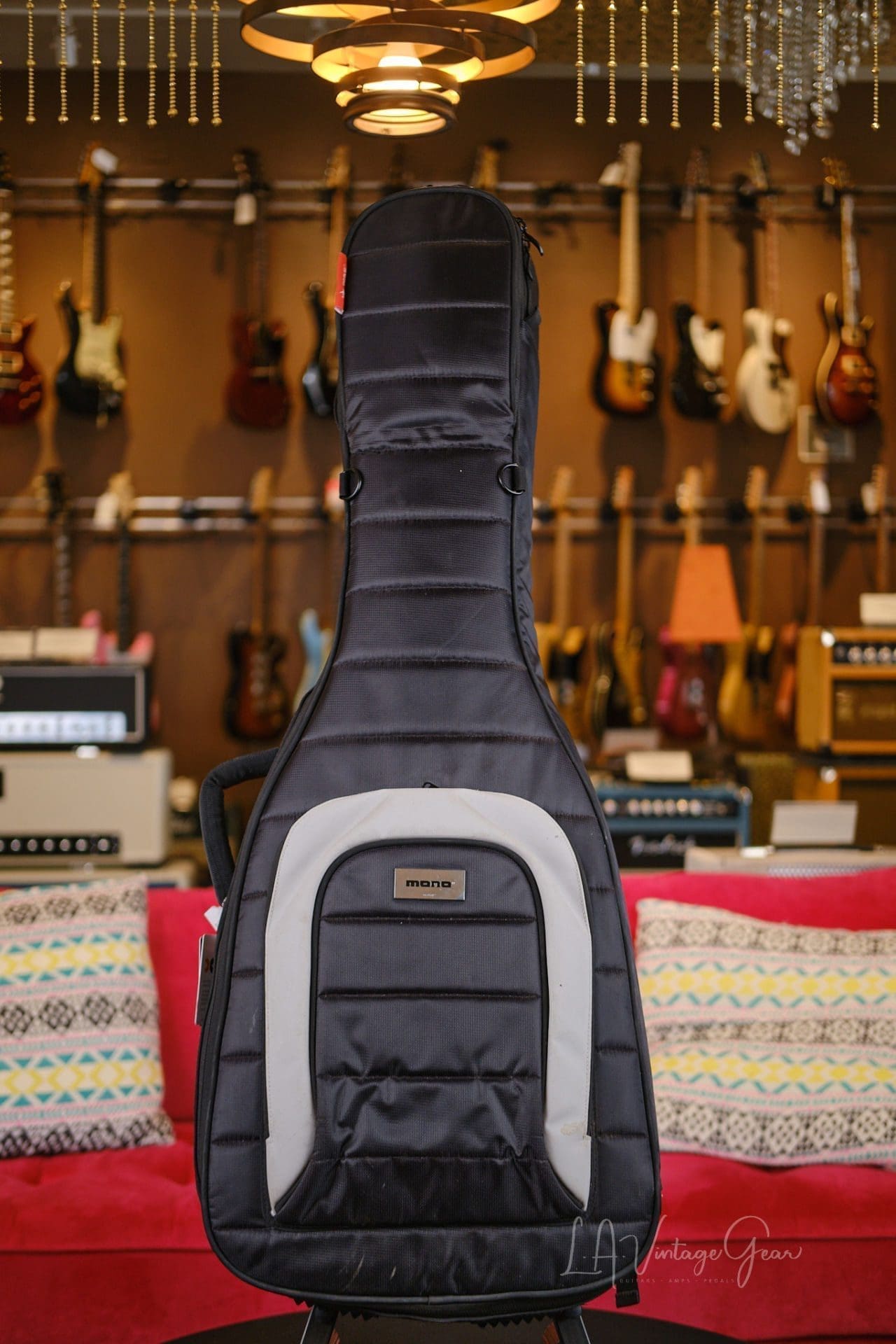 Danocaster Single Cut - In a Tangelo Sparkle Finish with Mono Gig Bag! - Image 11