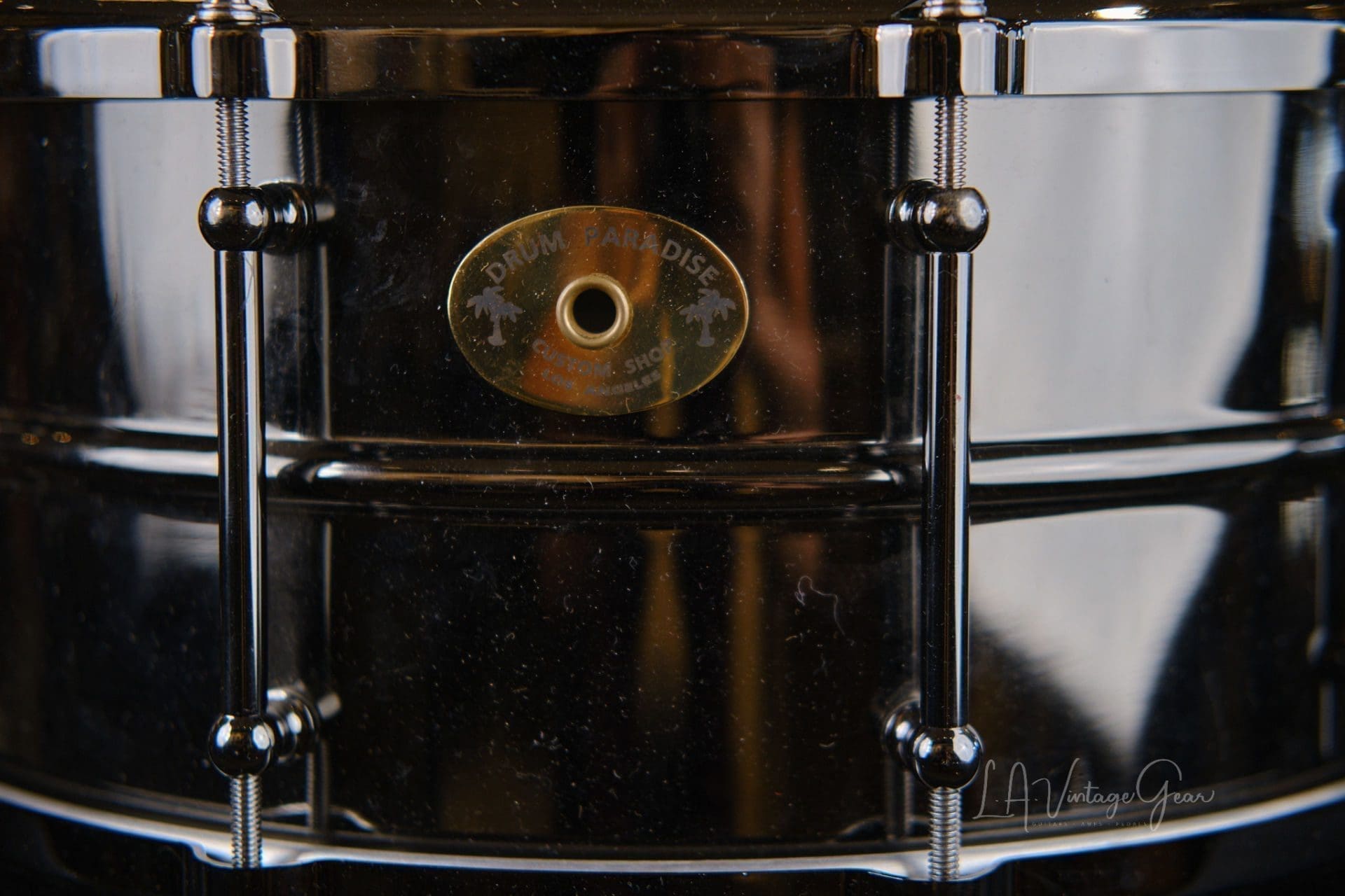 Heuer Drum Labs Custom Snare Drum Paradise LA 6.5"x14" Custom Hardware - Owned by Abe Laboriel Jr and Played with Paul McCartney! 1 of 2! - Image 2