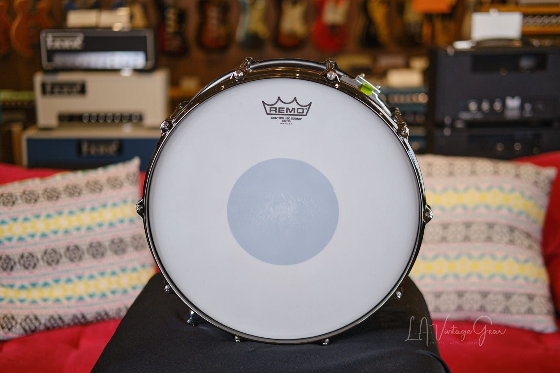 Heuer Drum Labs Custom Snare Drum Paradise LA 6.5"x14" Custom Hardware - Owned by Abe Laboriel Jr and Played with Paul McCartney! 1 of 2! - Image 4