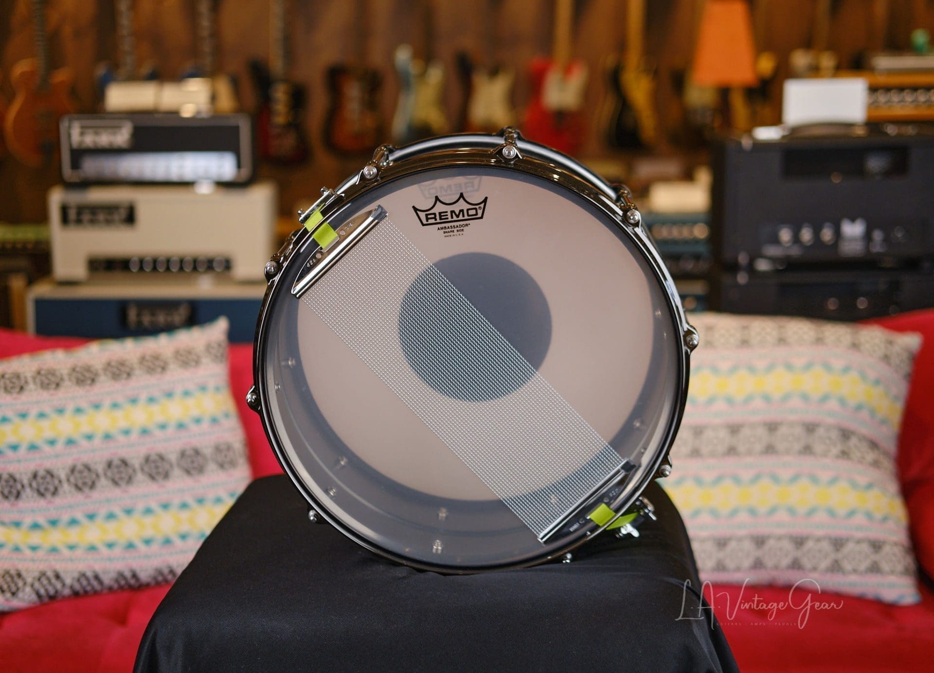 Heuer Drum Labs Custom Snare Drum Paradise LA 6.5"x14" Custom Hardware - Owned by Abe Laboriel Jr and Played with Paul McCartney! 1 of 2! - Image 5