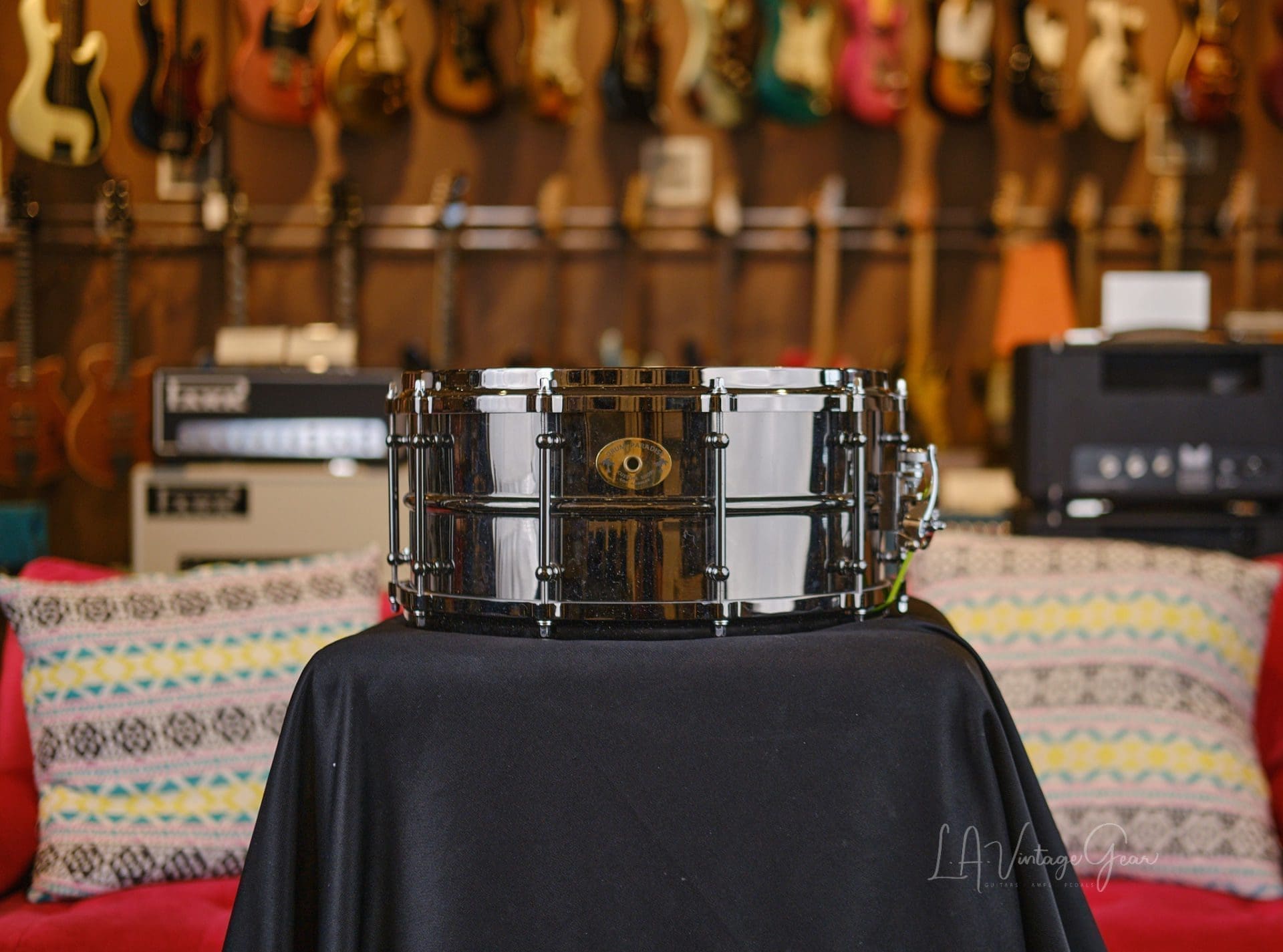 Heuer Drum Labs Custom Snare Drum Paradise LA 6.5"x14" Custom Hardware - Owned by Abe Laboriel Jr and Played with Paul McCartney! 1 of 2! - Image 6