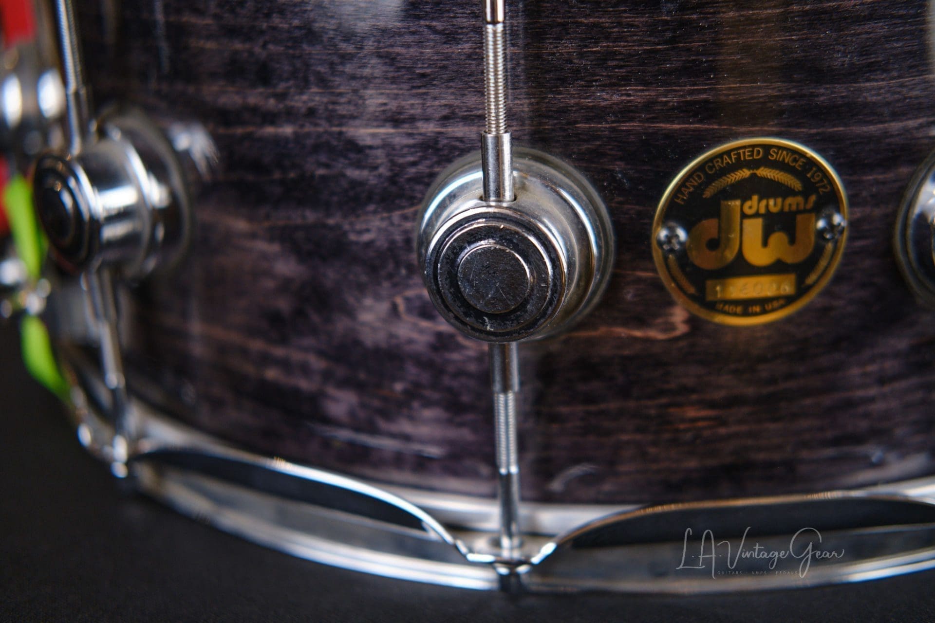 Craviotto DW Stained Wood Snare Custom Color 6"x14" - Owned by Abe Laboriel Jr! - Image 2