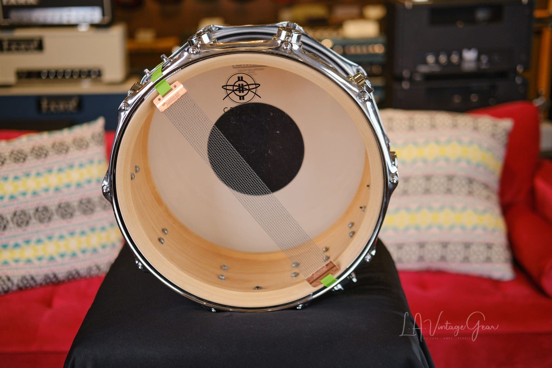 Craviotto DW Stained Wood Snare Custom Color 6"x14" - Owned by Abe Laboriel Jr! - Image 4