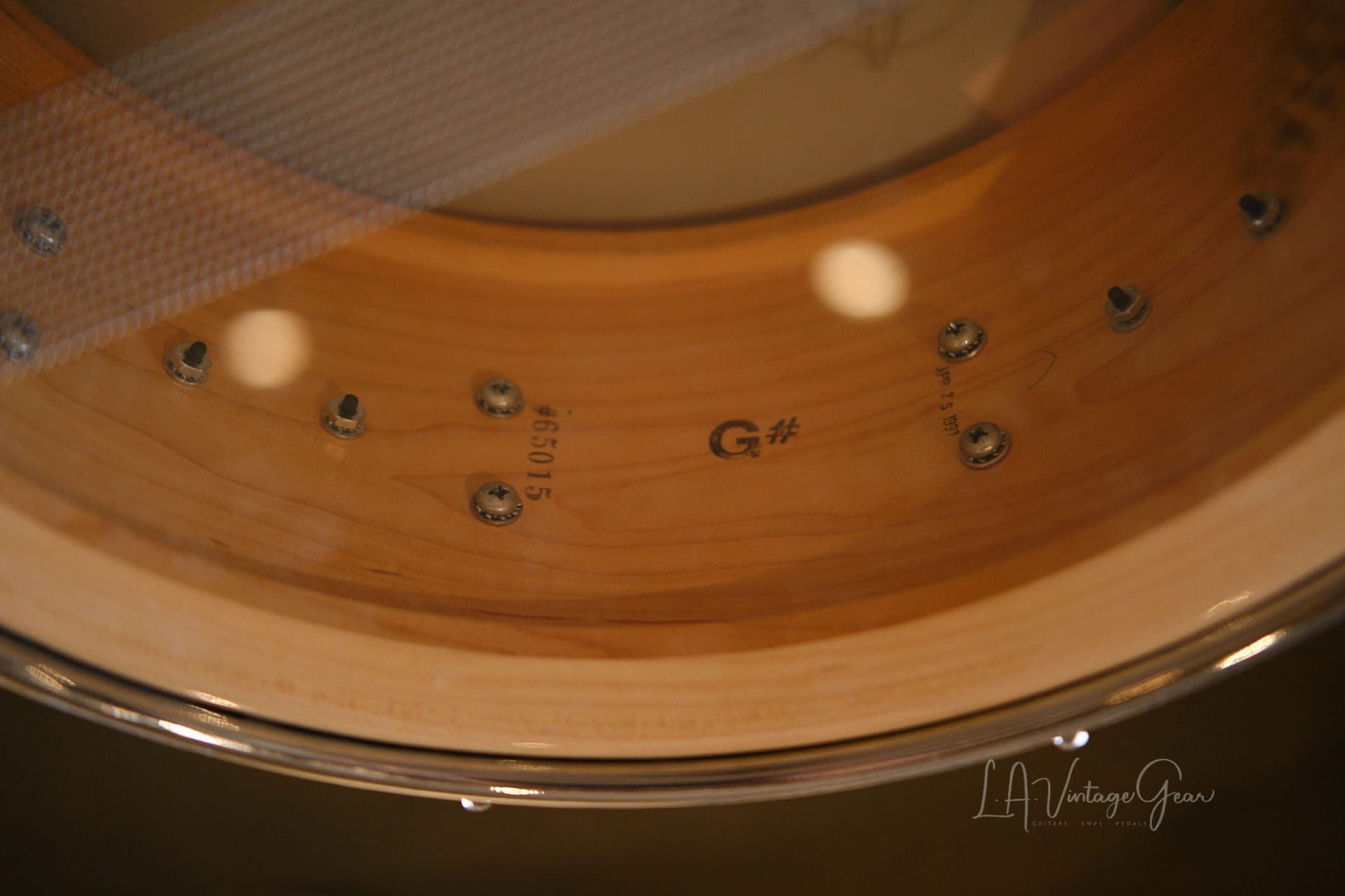 Craviotto DW Stained Wood Snare Custom Color 6"x14" - Owned by Abe Laboriel Jr! - Image 5