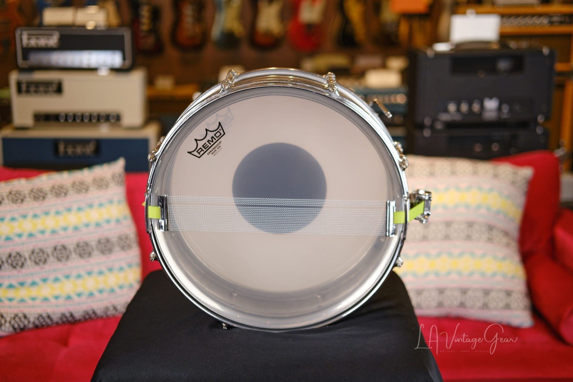 Ludwig All Around 1920's Nickel over Brass Snare 5"x14" - Owned by Abe Laboriel Jr! - Image 3