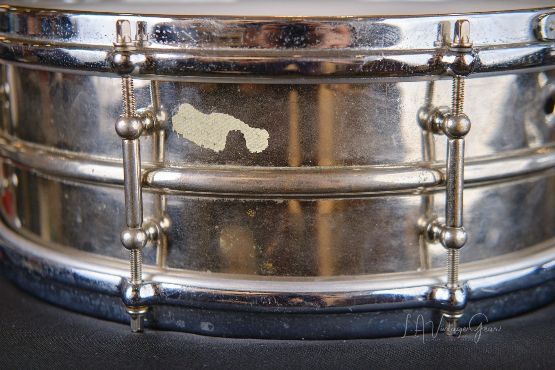 Ludwig All Around 1920's Nickel over Brass Snare 5"x14" - Owned by Abe Laboriel Jr! - Image 4