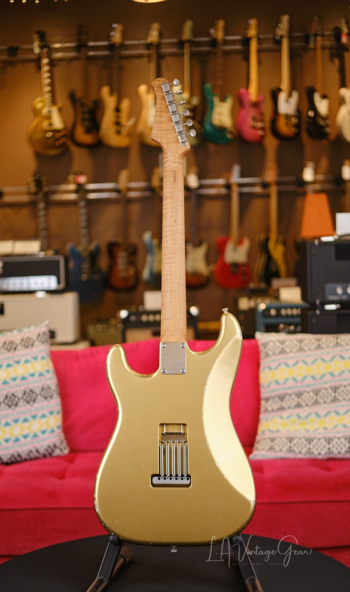 Xotic XSC1 S-Style Relic'd Electric Guitar - Aztec Gold #3076- New Build! - Image 7