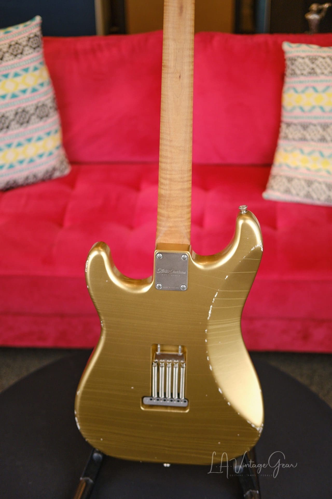 Xotic XSC1 S-Style Relic'd Electric Guitar - Aztec Gold #3076- New Build! - Image 11