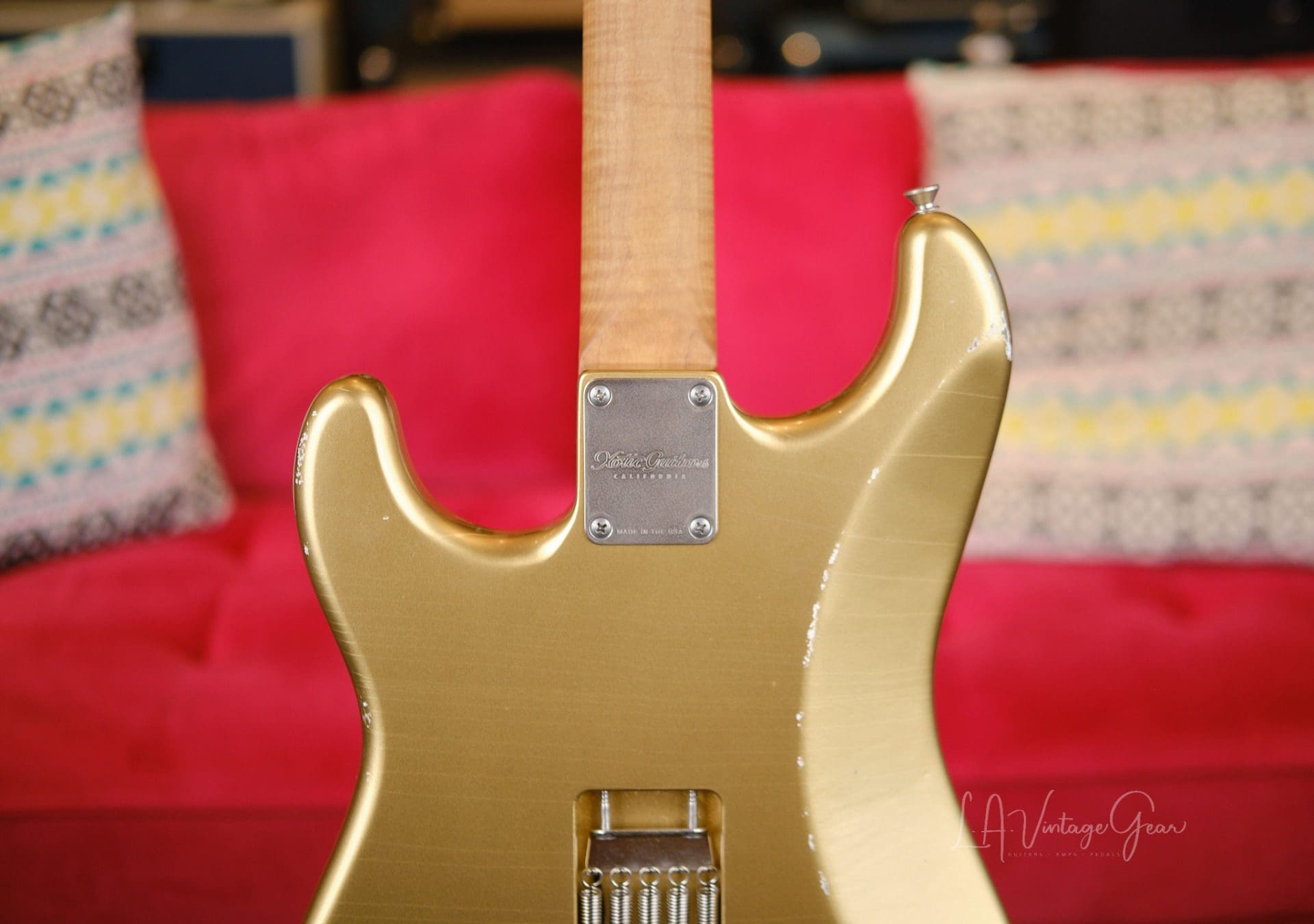 Xotic XSC1 S-Style Relic'd Electric Guitar - Aztec Gold #3076- New Build! - Image 9