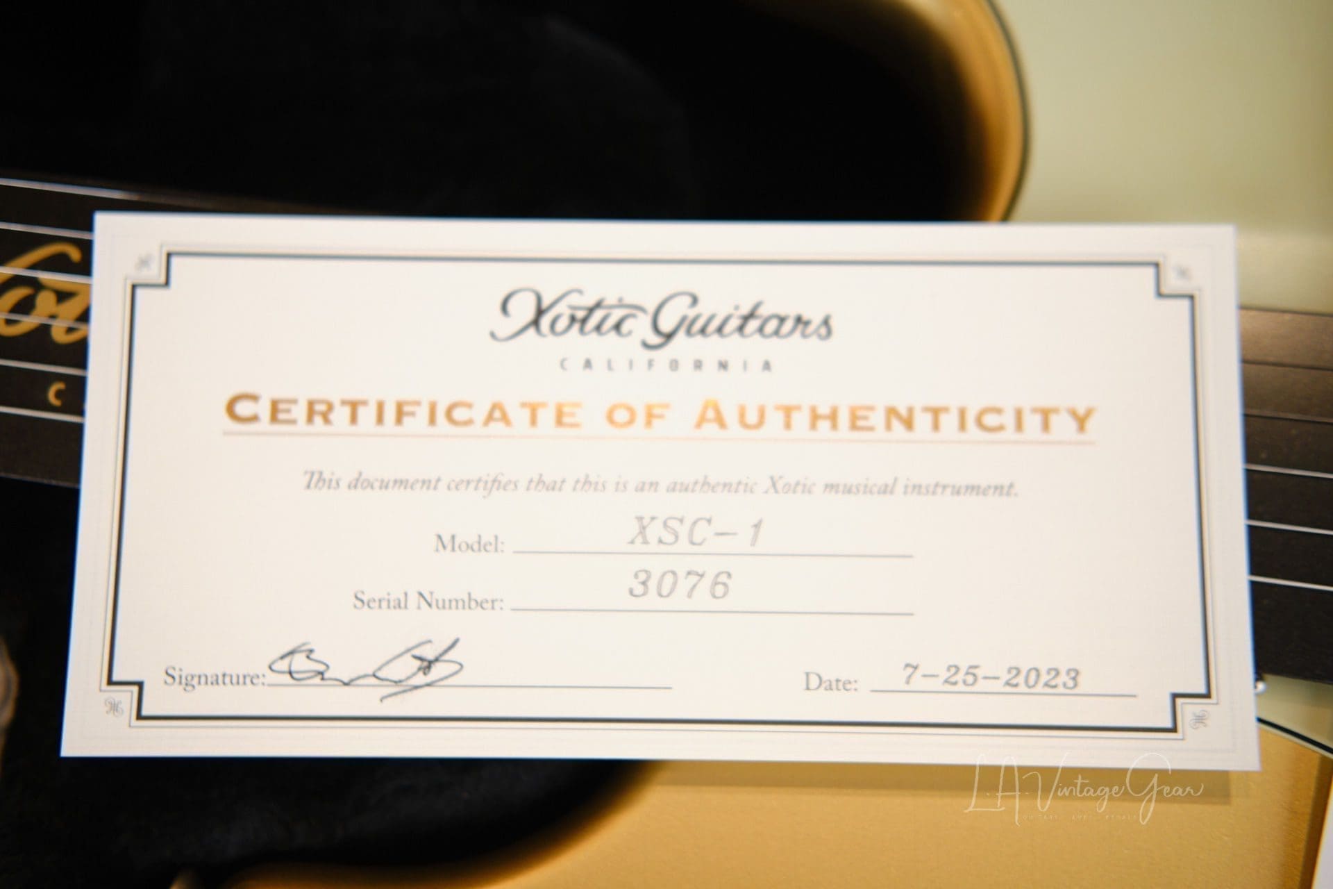 Xotic XSC1 S-Style Relic'd Electric Guitar - Aztec Gold #3076- New Build! - Image 13