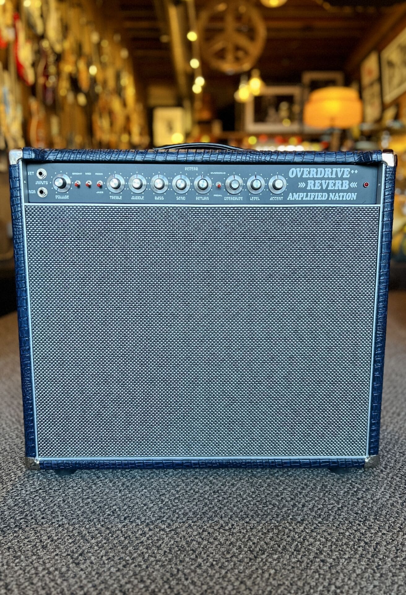 Amplified Nation Overdrive Reverb 50 Watt Combo - Blue Crocodile Tolex - Image 9