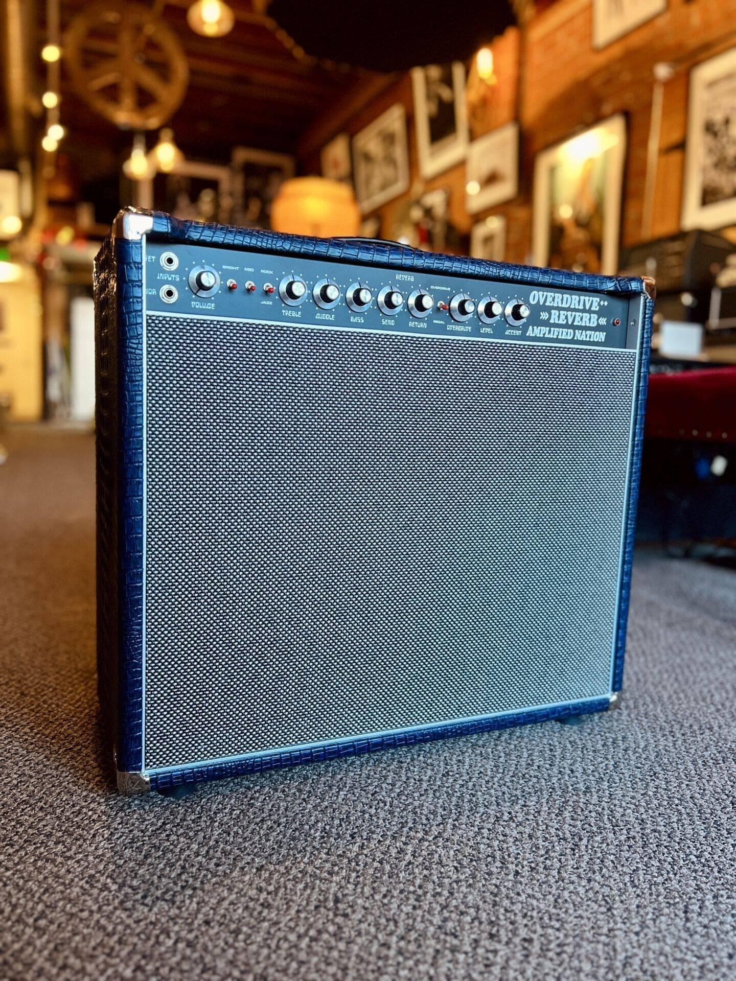 Amplified Nation Overdrive Reverb 50 Watt Combo - Blue Crocodile Tolex