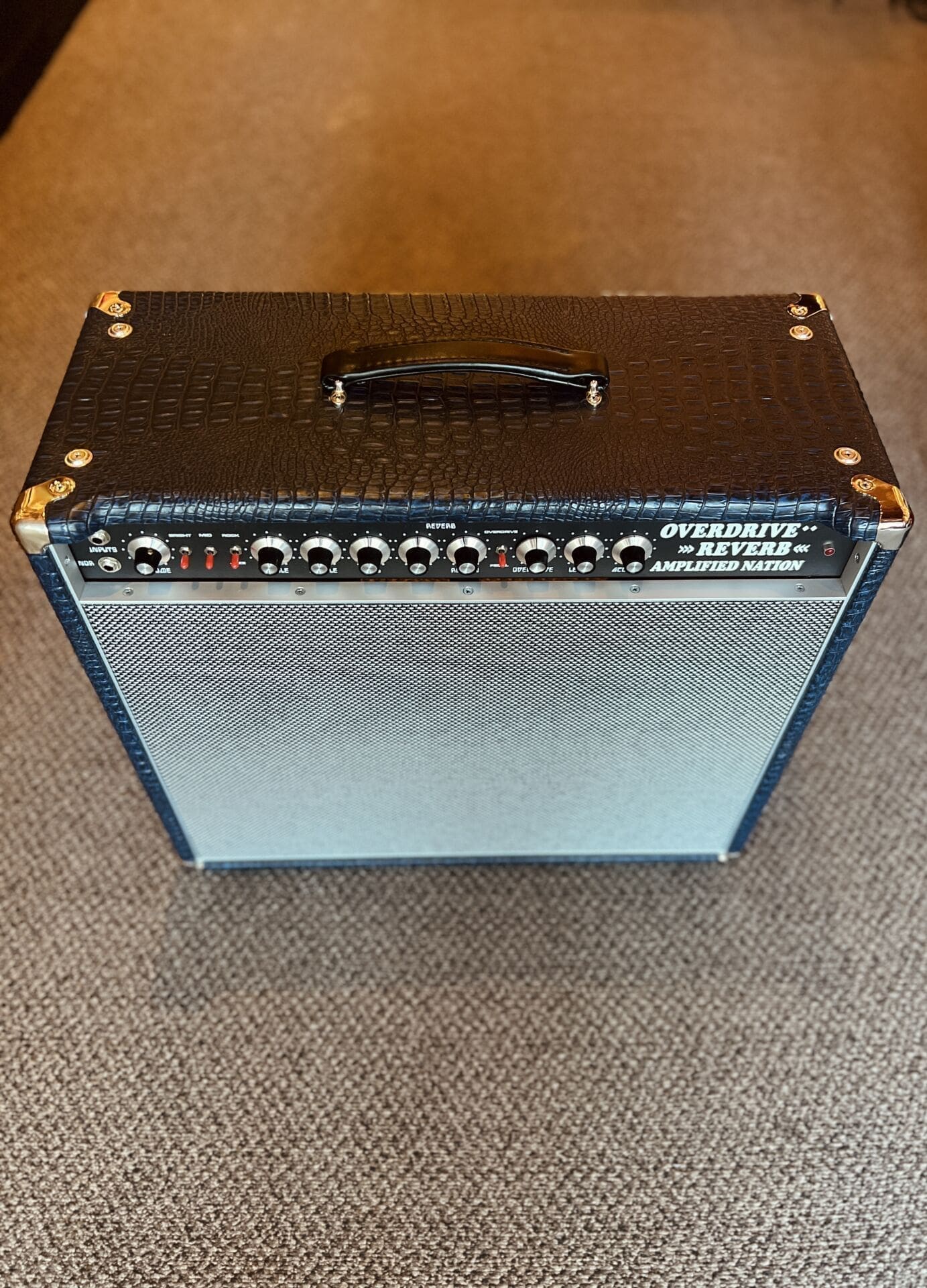 Amplified Nation Overdrive Reverb 50 Watt Combo - Blue Crocodile Tolex - Image 4