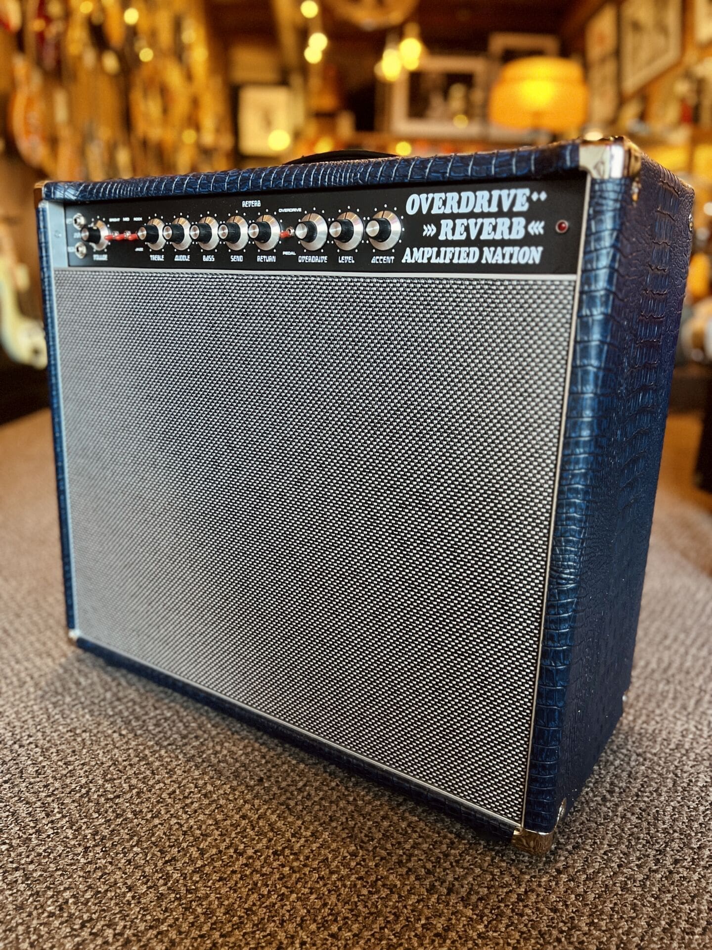 Amplified Nation Overdrive Reverb 50 Watt Combo - Blue Crocodile Tolex - Image 14