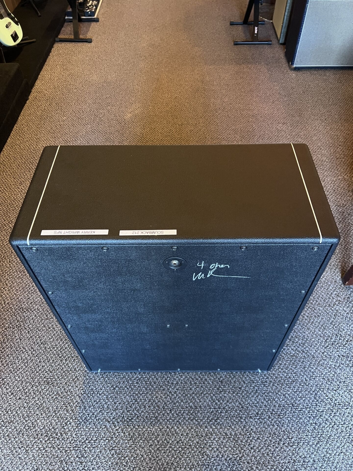 Kerry Wright 2 x 12 Guitar Speaker Cabinet- Black Tolex - Scumback H55-PVC's - Image 9