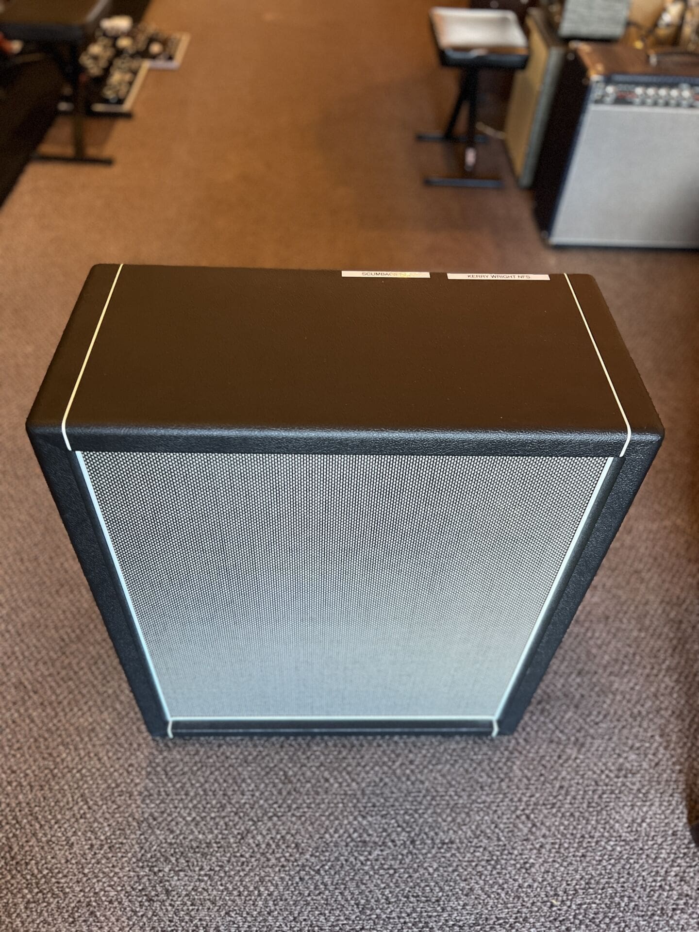 Kerry Wright 2 x 12 Guitar Speaker Cabinet- Black Tolex - Scumback H55-PVC's - Image 10