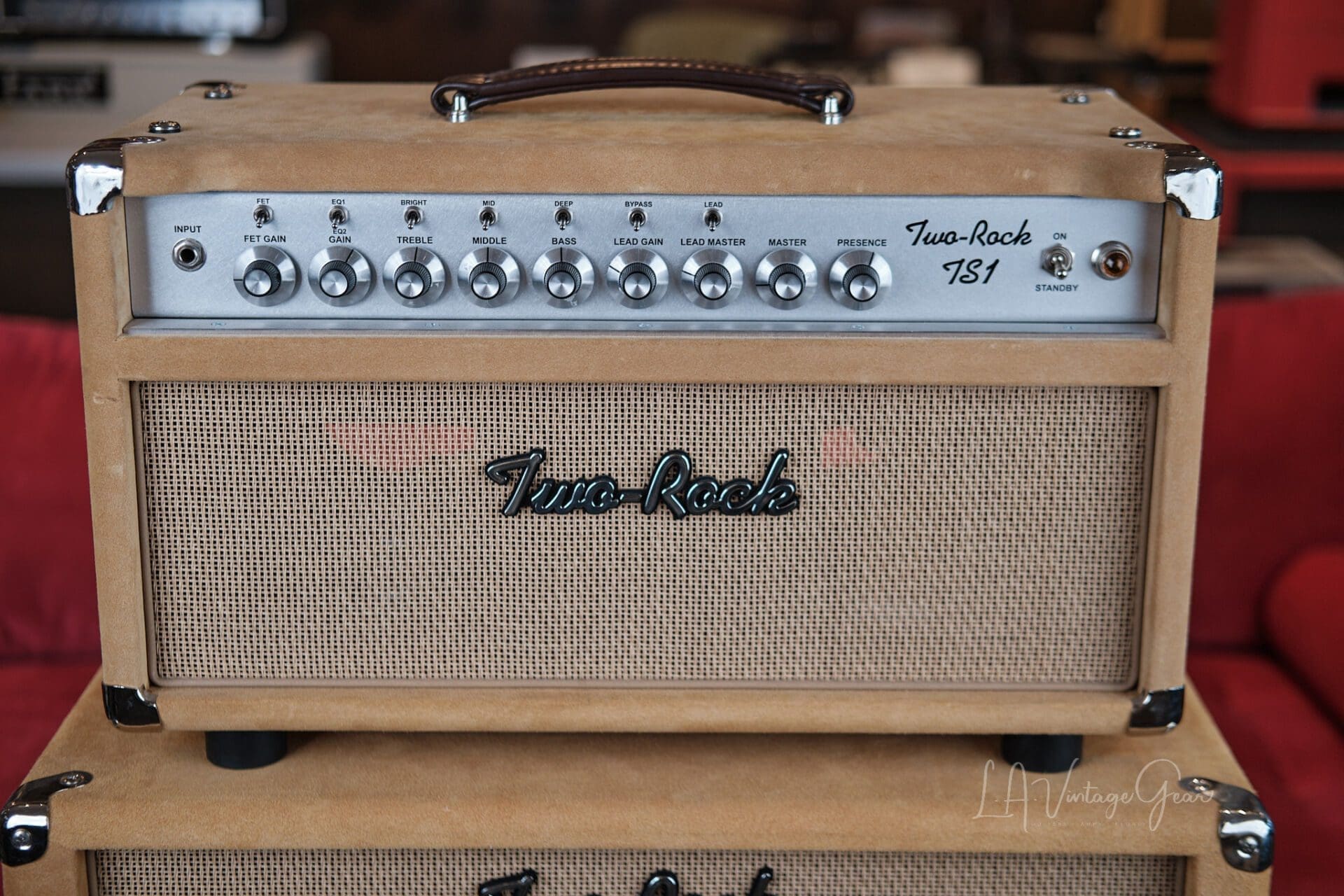 Two Rock TS-1 Head and Cab - In Golden Suede with NOS Tubes! - Image 2