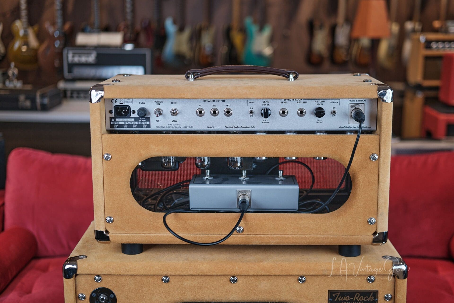 Two Rock TS-1 Head and Cab - In Golden Suede with NOS Tubes! - Image 23