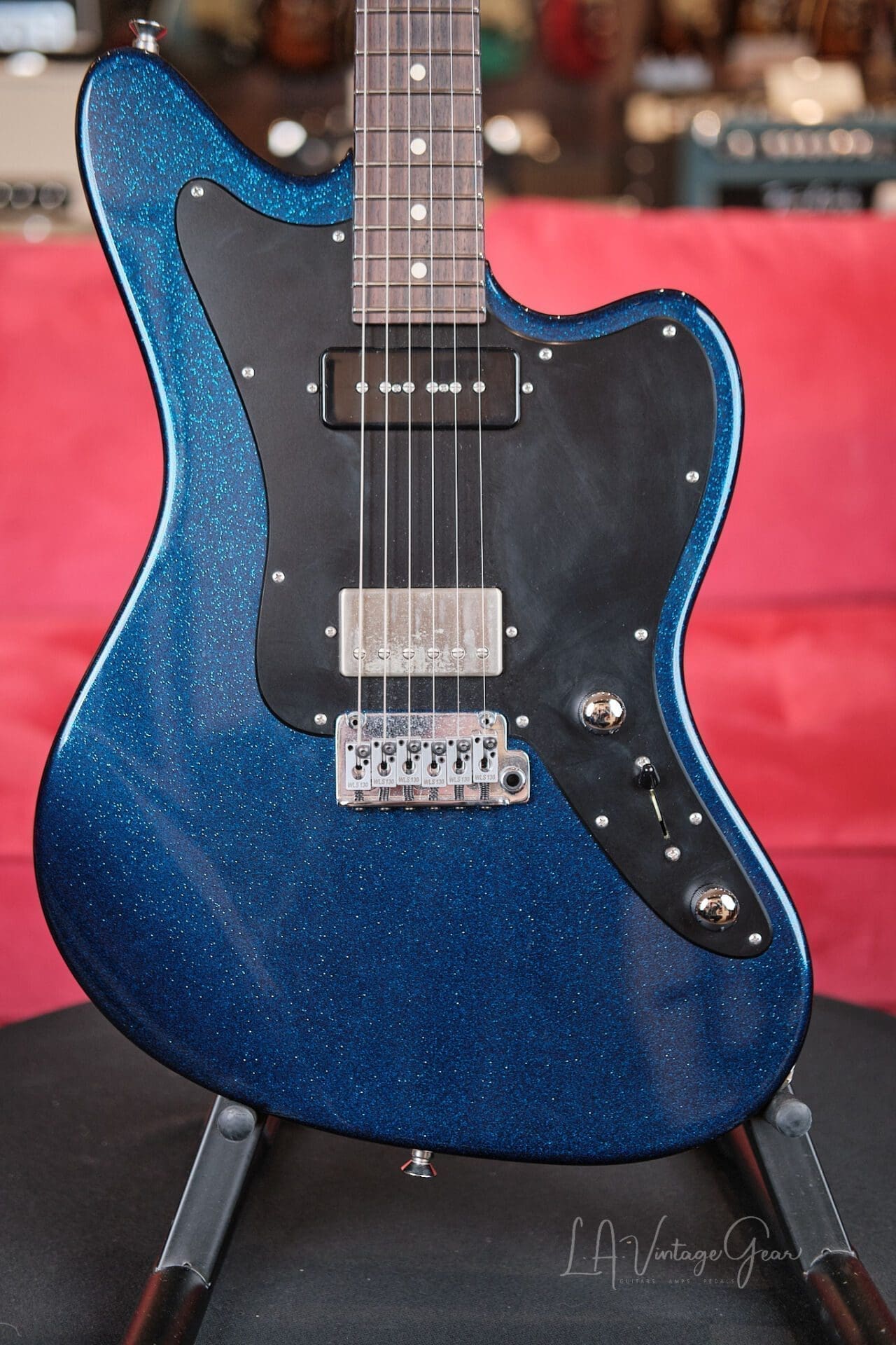 Suhr Custom Classic JM - In Blue Sparkle with Hard Shell Case! - Image 2