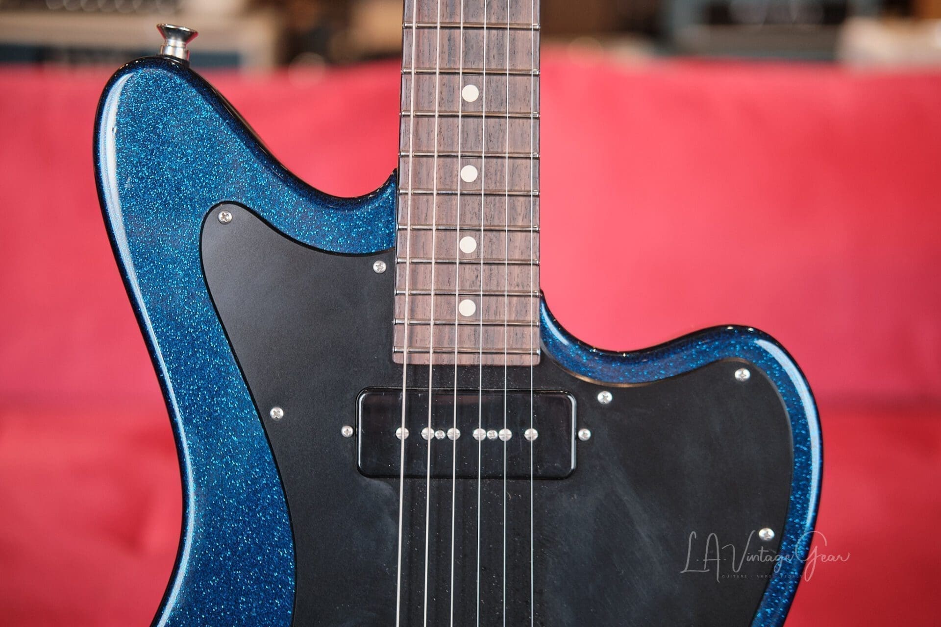 Suhr Custom Classic JM - In Blue Sparkle with Hard Shell Case! - Image 3