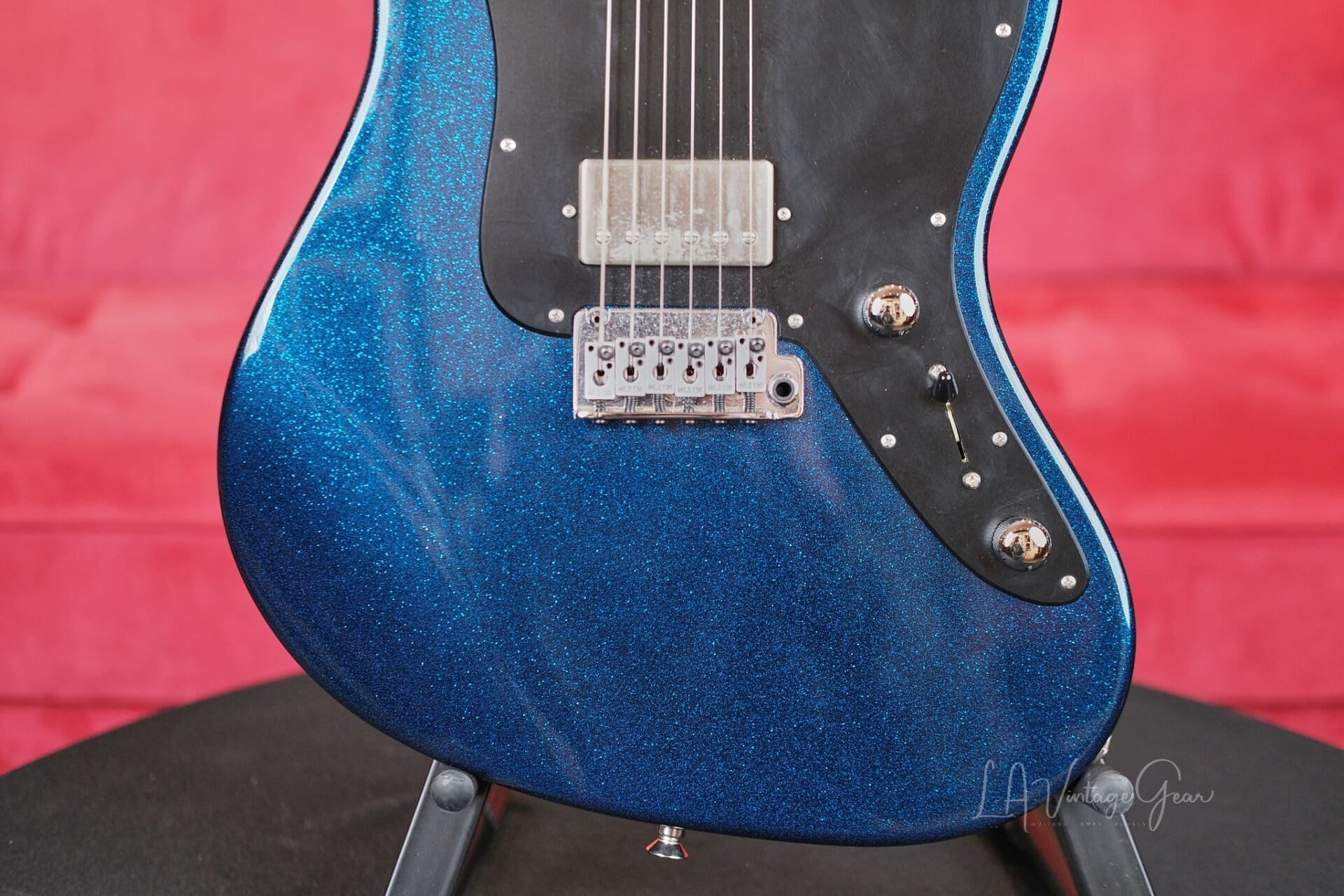 Suhr Custom Classic JM - In Blue Sparkle with Hard Shell Case! - Image 4