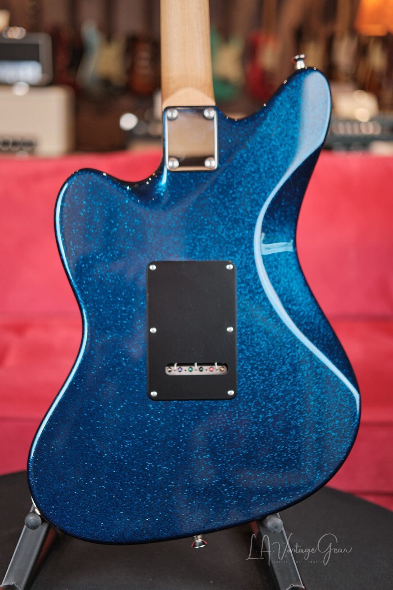 Suhr Custom Classic JM - In Blue Sparkle with Hard Shell Case! - Image 7