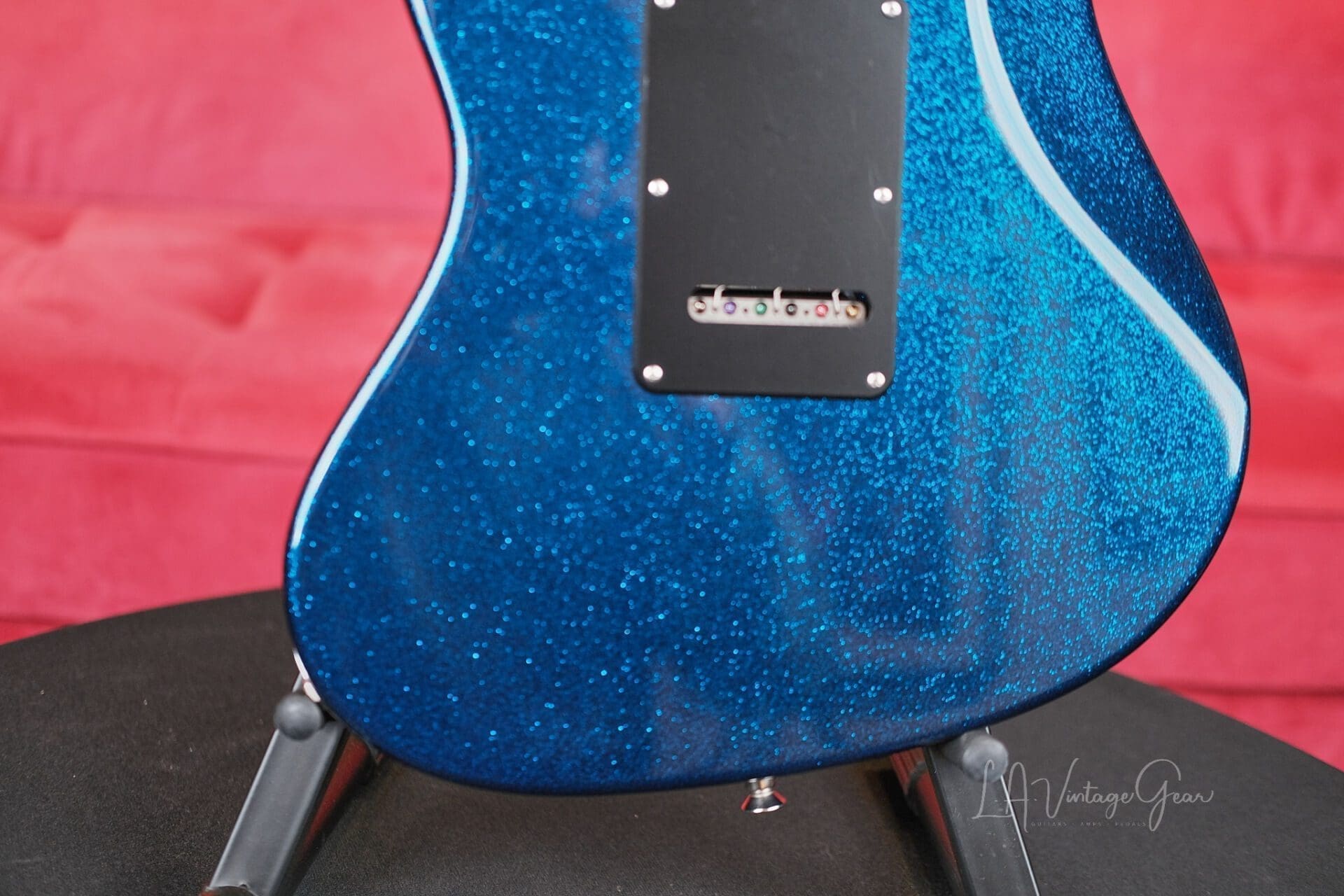 Suhr Custom Classic JM - In Blue Sparkle with Hard Shell Case! - Image 9