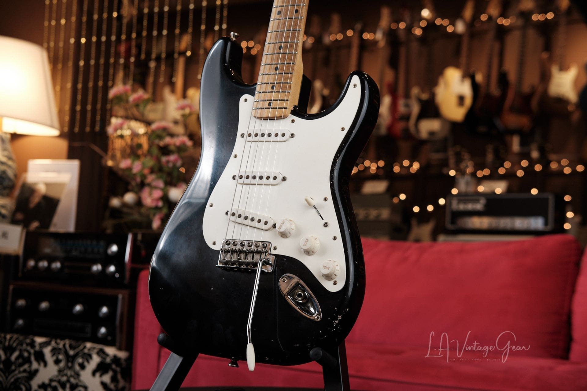 Mario Martin "Model S" Electric Guitar - Relic'd Black Finish & Arcane Pickups! - Image 3