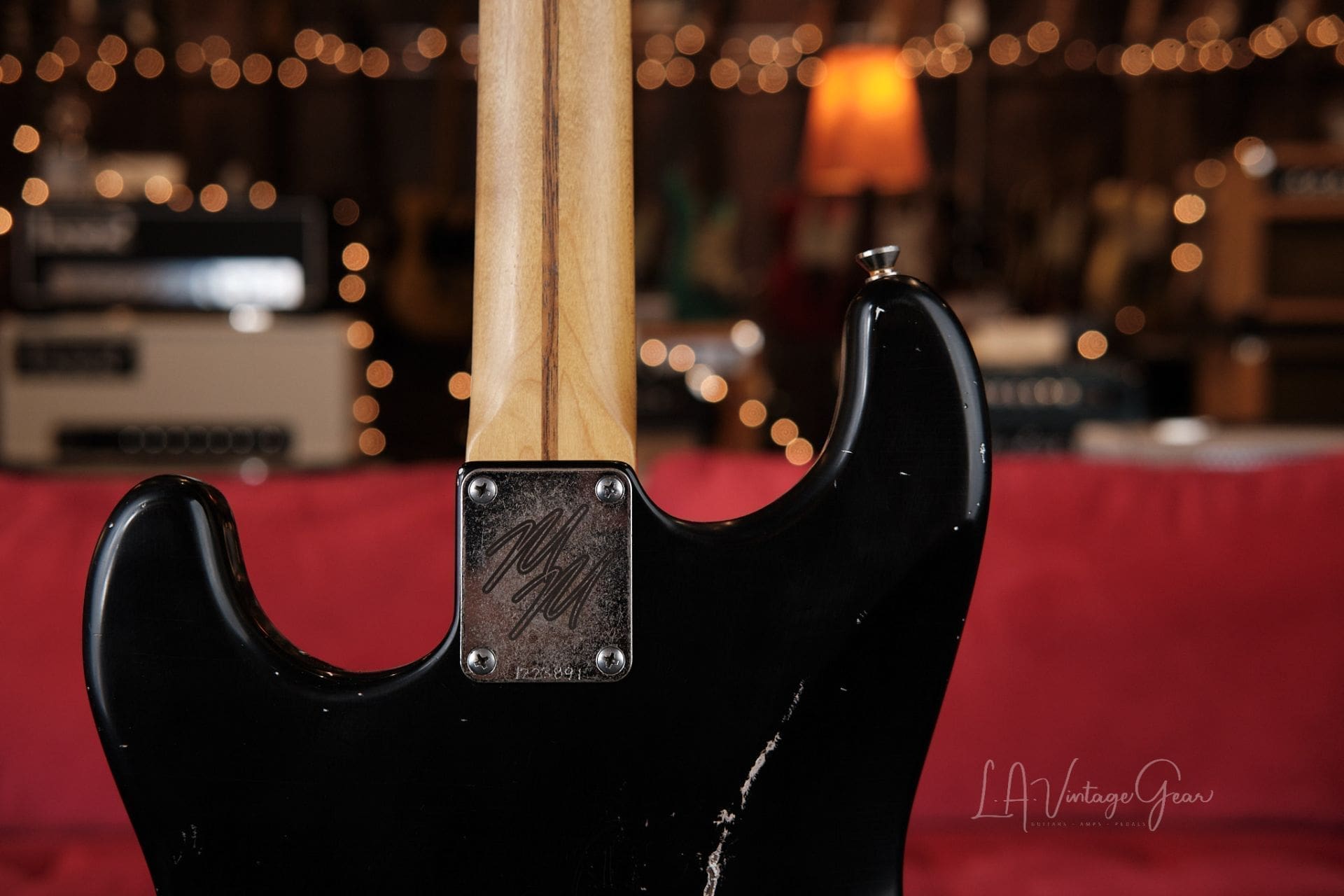 Mario Martin "Model S" Electric Guitar - Relic'd Black Finish & Arcane Pickups! - Image 8