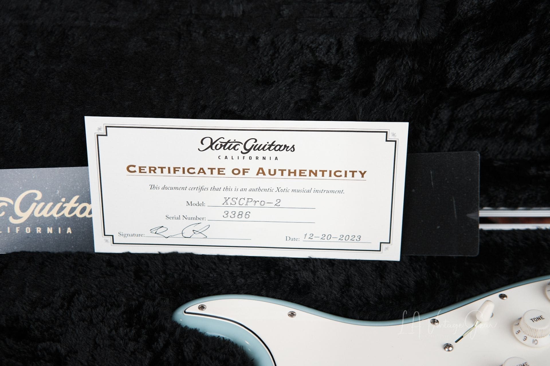 Xotic California Classic® XSCPRO-2 Sonic Blue - Brand New Light Aged #3386 - Image 13