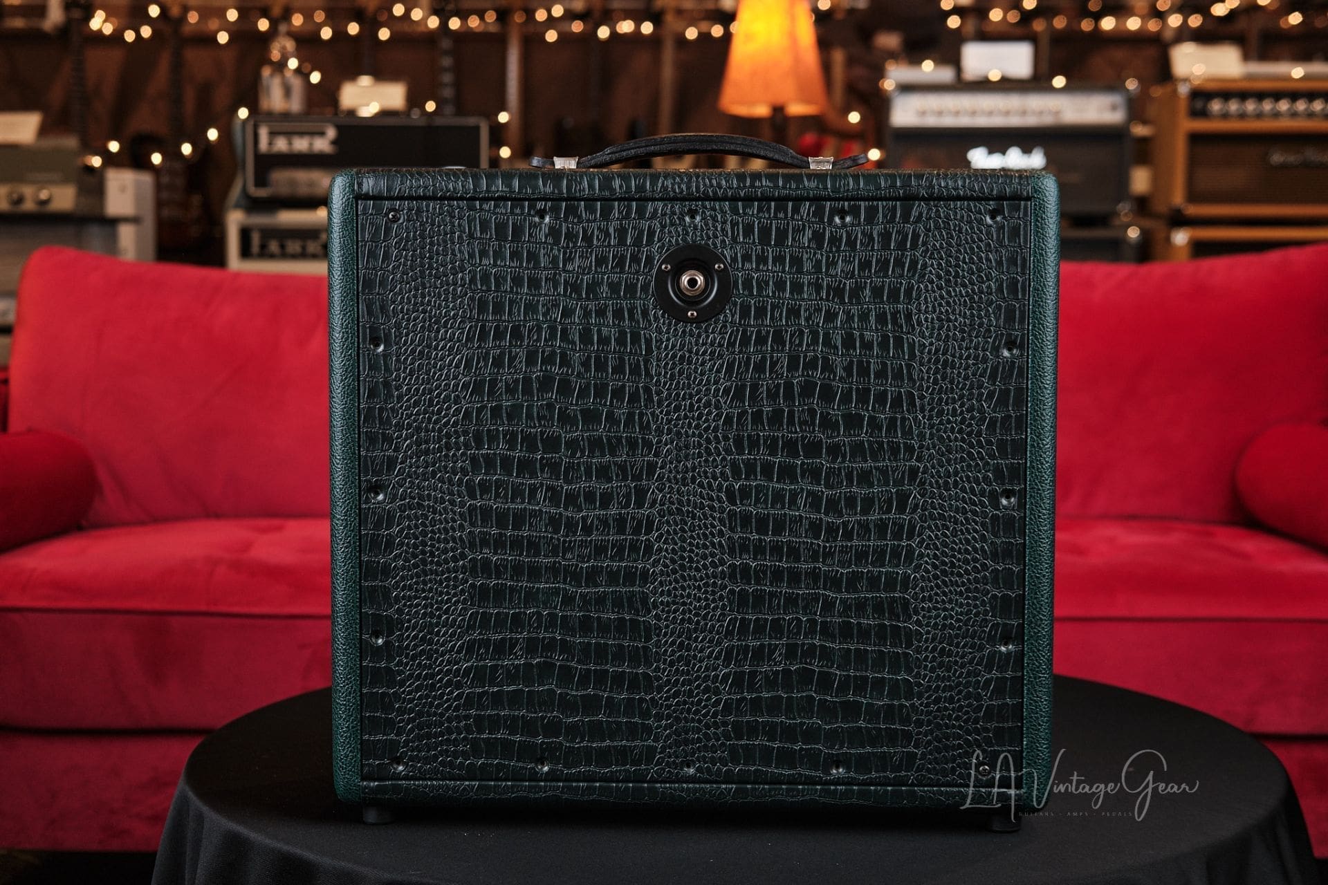 Kerry Wright 2x8 Closed Back Cabinet - In A Beautiful Green Crocodile Tolex! - Image 6