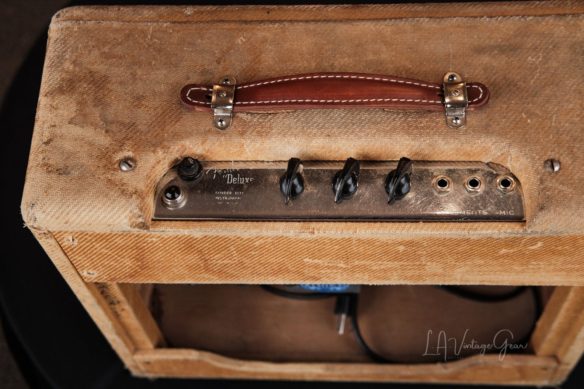 1949 "TV Front" Fender Tweed Deluxe 5A3 - Awesome Tweed Tones! - Image 6