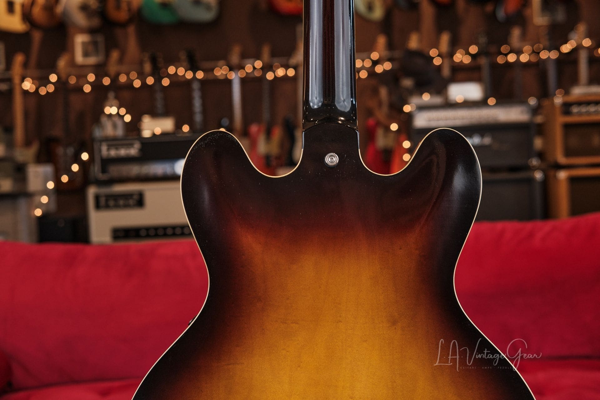 Josh Williams ‘Mockingbird’ JWG382 Semi-Hollowbody Electric Guitar- 59 Burst Finish & Ron Ellis Pickups! - Image 9