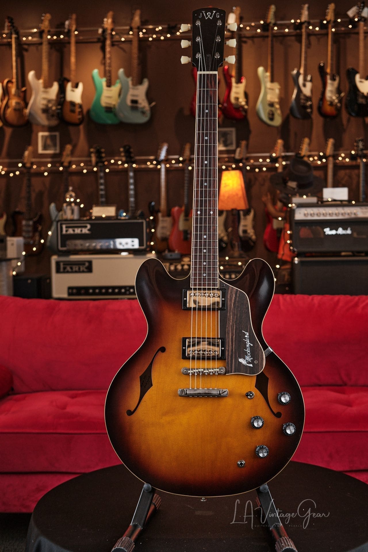 Josh Williams ‘Mockingbird’ JWG382 Semi-Hollowbody Electric Guitar- 59 Burst Finish & Ron Ellis Pickups!