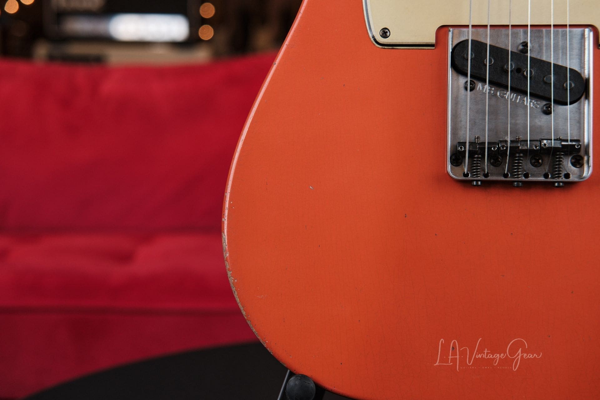 M.B. Guitars '64-T - In Faded Fiesta Red, Just In! - Image 6