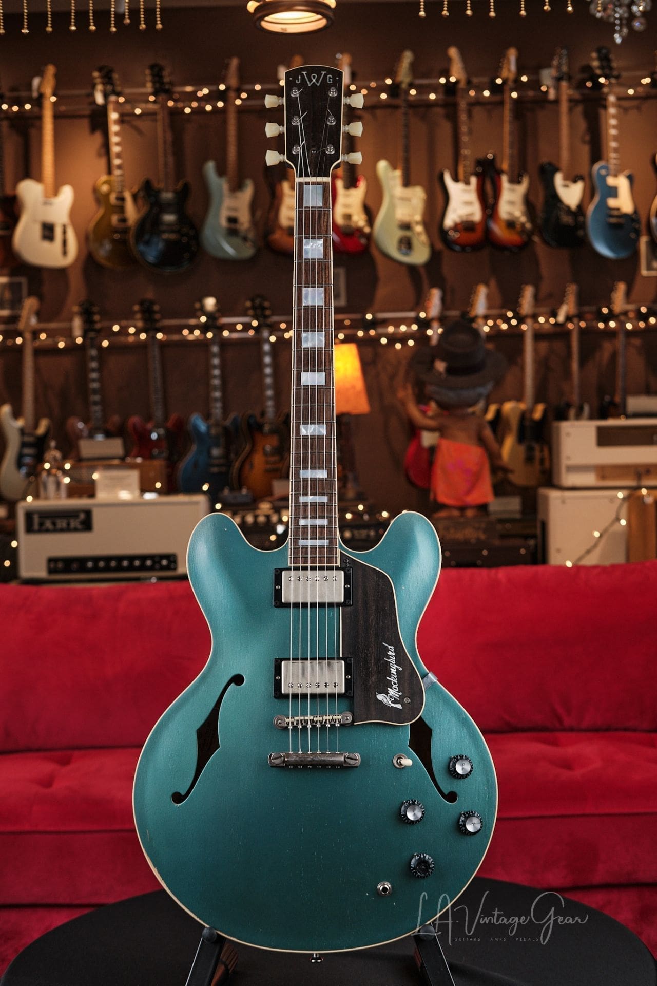 Josh Williams Guitars Mockingbird - Pelham Blue Relic with Mono Gig Bag!