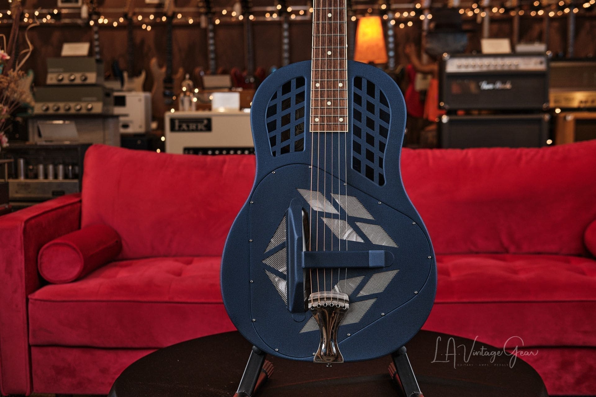 National Reso-phonic Style 1 Tricone Resonator - In Satin Blue! - Image 2