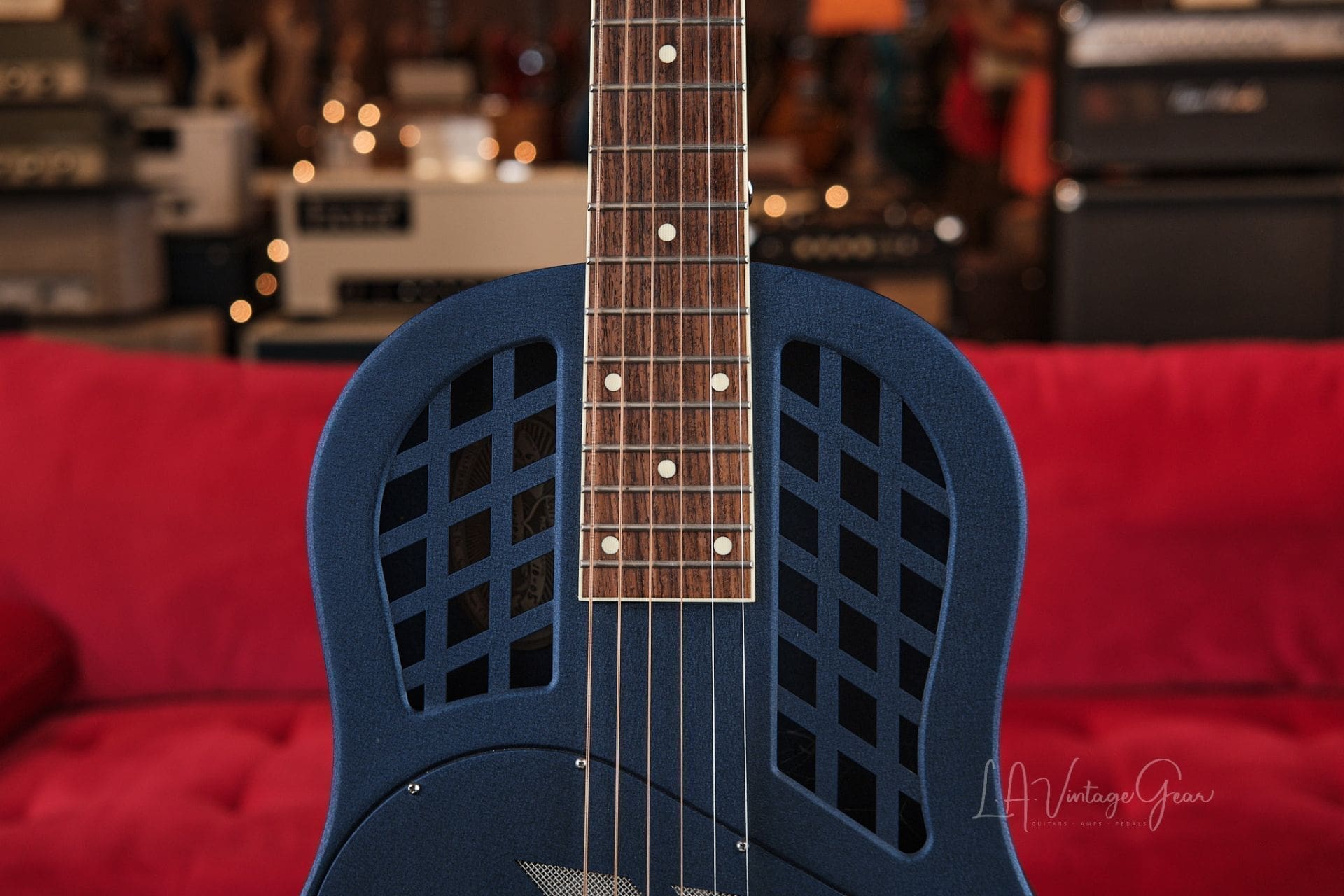 National Reso-phonic Style 1 Tricone Resonator - In Satin Blue! - Image 3