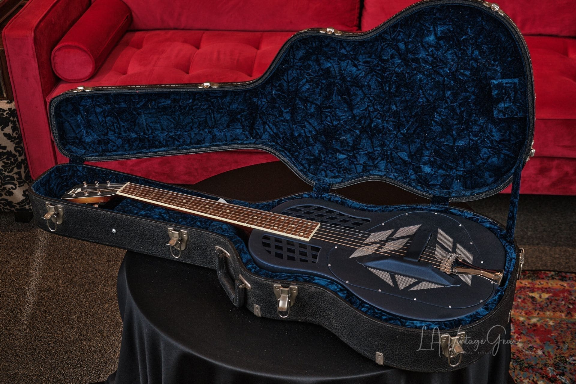 National Reso-phonic Style 1 Tricone Resonator - In Satin Blue! - Image 13