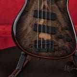 Roscoe LG3000 4 String Bass – With Beautiful Buckeye Burl Top and Bartolini Preamp!