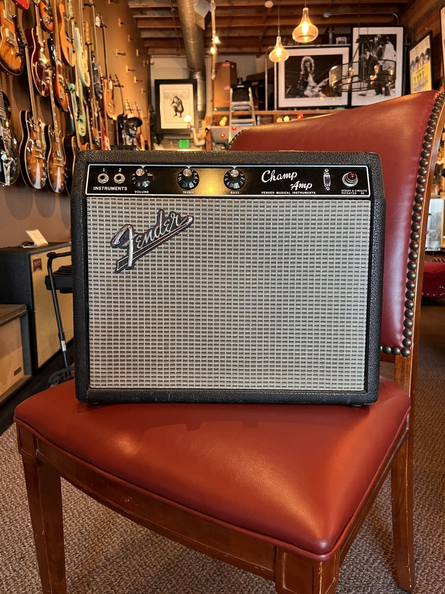 1966 Fender Champ Amp AA764 Combo - Image 3