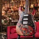 James Tyler ‘Burning Water’ Finish Electric Guitar – with Bare Wood Arm Contour – Brand New In Stock!