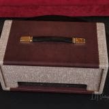 Kerry Wright Headshell – In Fawn and Vintage Red Cadillac Leather!