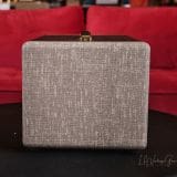 Kerry Wright Headshell – In Fawn and Vintage Red Cadillac Leather!