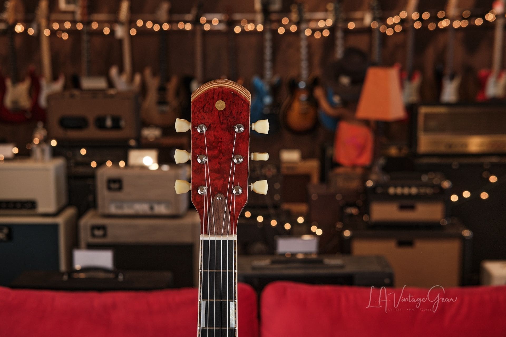 Versoul Henry Custom Electric Guitar #0524 - with Visa Birch Burl Top, Namm Demo! - Image 6